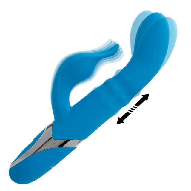Enchanted Beaded Power G 6 Inch Blue Vibrator > Vibrators > Ladies > Rabbit