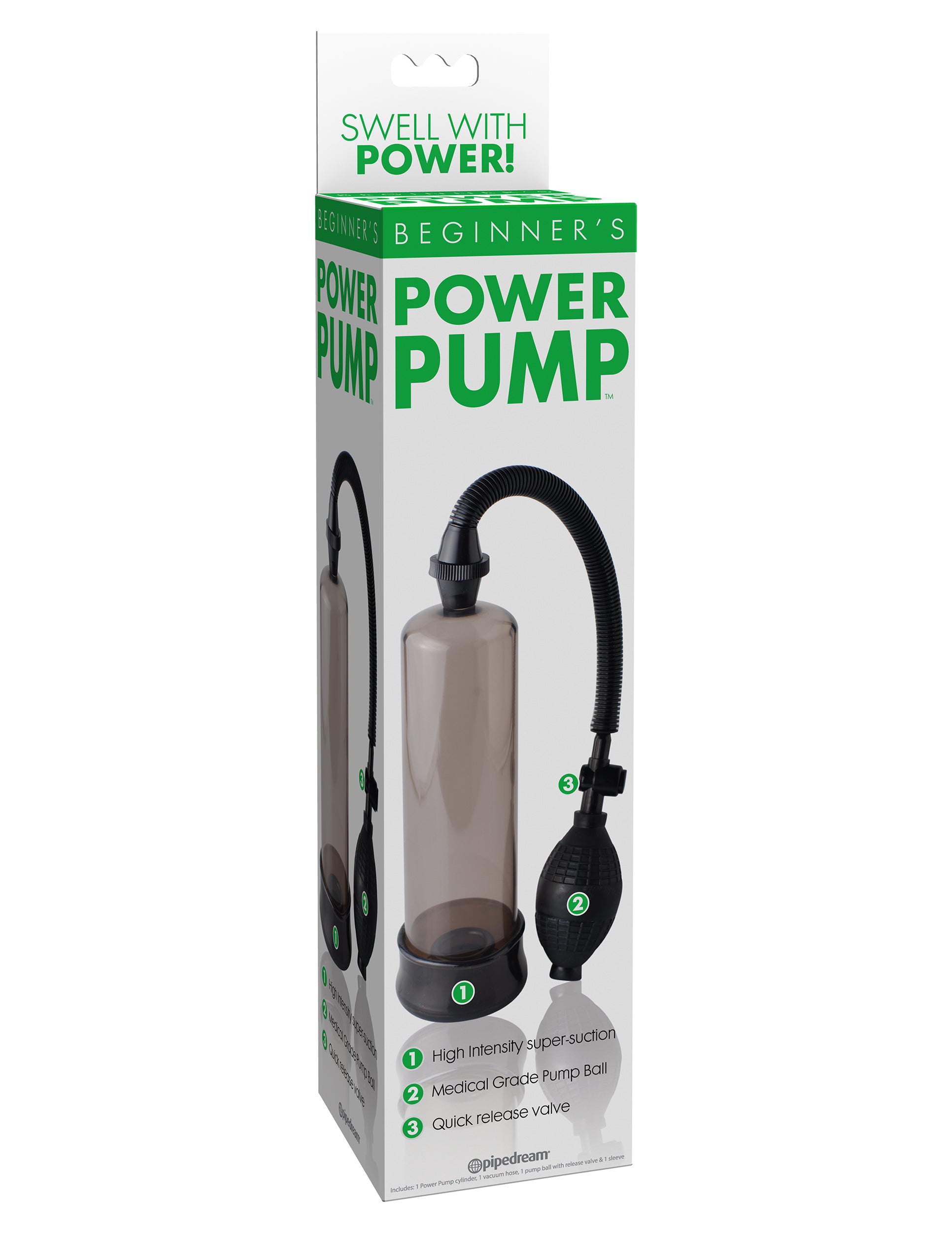 Beginner's Power Pump Smoke Penis Pump - 7.5" x 2.1" Insertable > Pumps > Penis Pumps