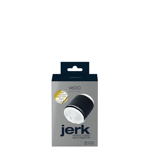 Jerk Perfect Sized Clear Masturbator with Anti Slip Grip Strokers - Manual