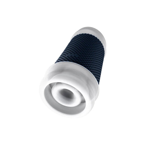 Spank Ultra-Grip Vibrating Stroker (Clear) – Rechargeable 7-Inch Soft TPE Stroker Strokers - Vibrating