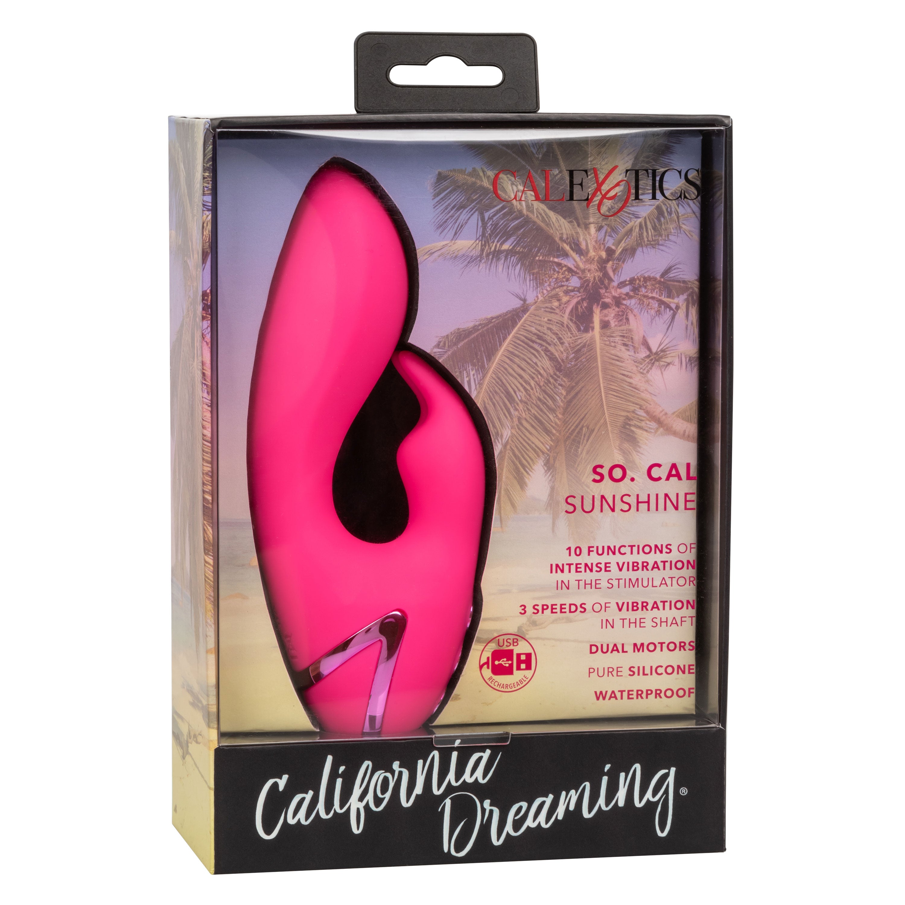 California Dreaming So. Cal Sunshine Dual Vibe Pink VIBRATORS-RABBIT