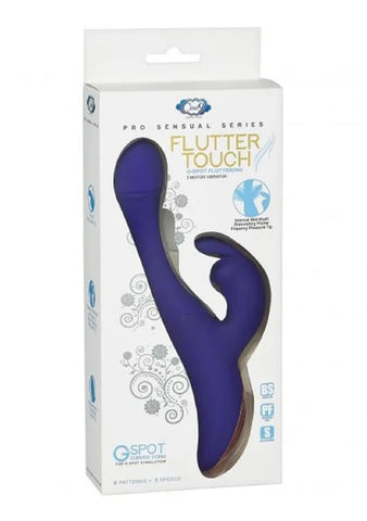 Flutter Touch Rabbit Vibrator Violet With G-Spot Fluttering Stimulator Purple VIBRATORS-RABBIT