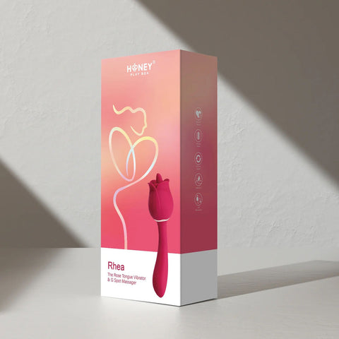 Rhea Rose Clit Licking Tongue Vibrator and G Spot Massager Rose Stimulators