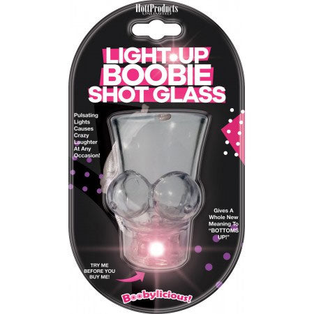 Light Up Boobie Shot Glass Party Favor for Adult Celebrations Bachelor & Bachelorette Items