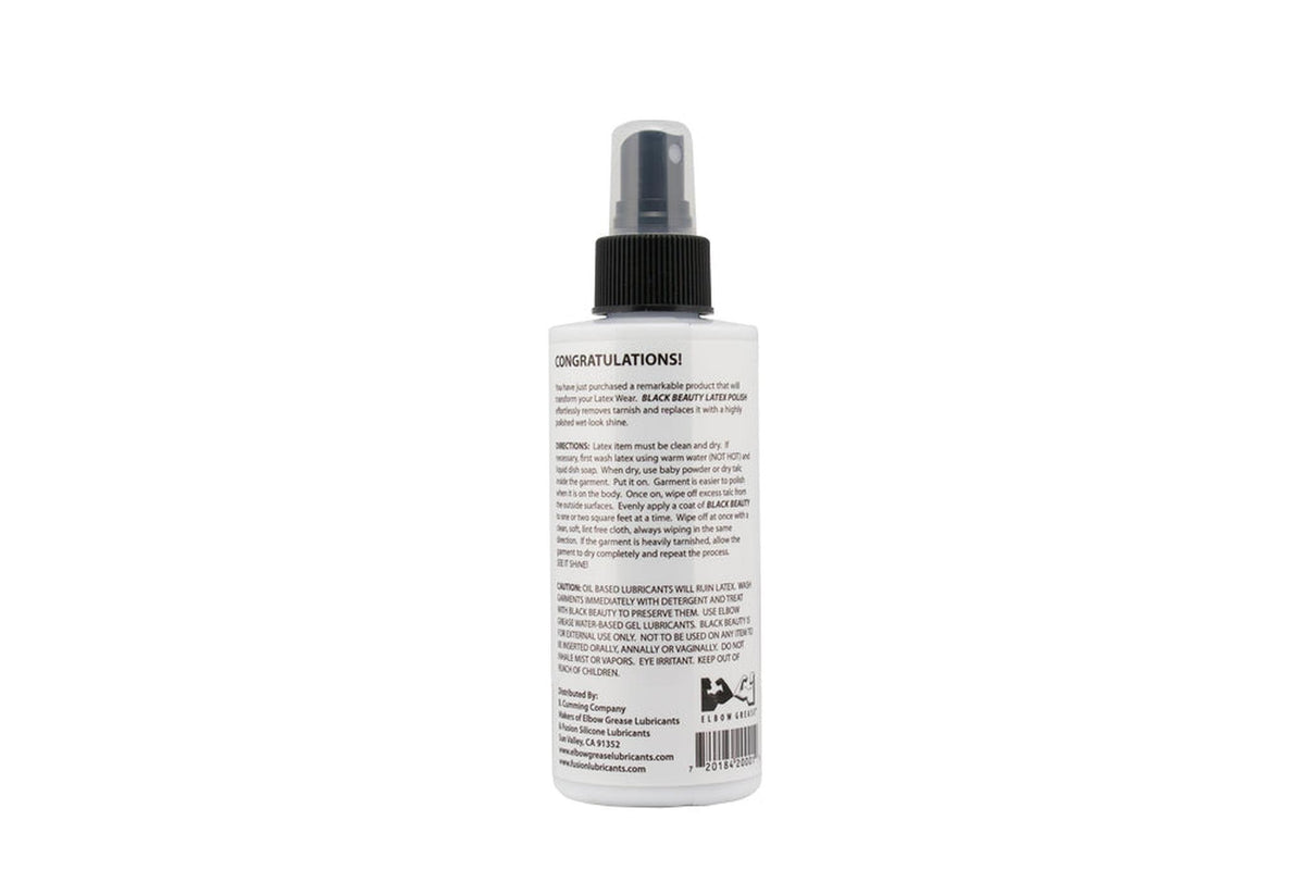 Black Beauty Latex Polish Spray Bottle 7 Ounces 207 mls > Essentials > Toy Cleaners