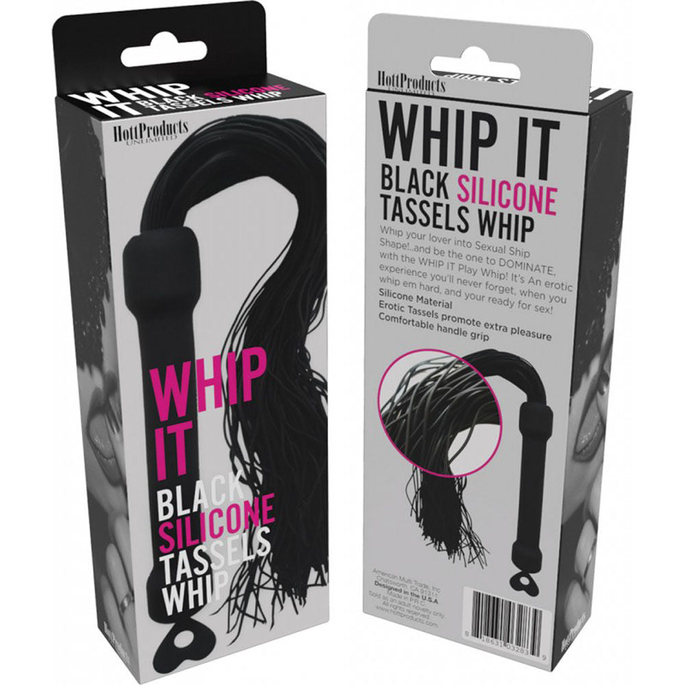 Whip It Play Whip – Silicone Tassel Whip with Comfortable Grip Erotic Accessory Secondary image