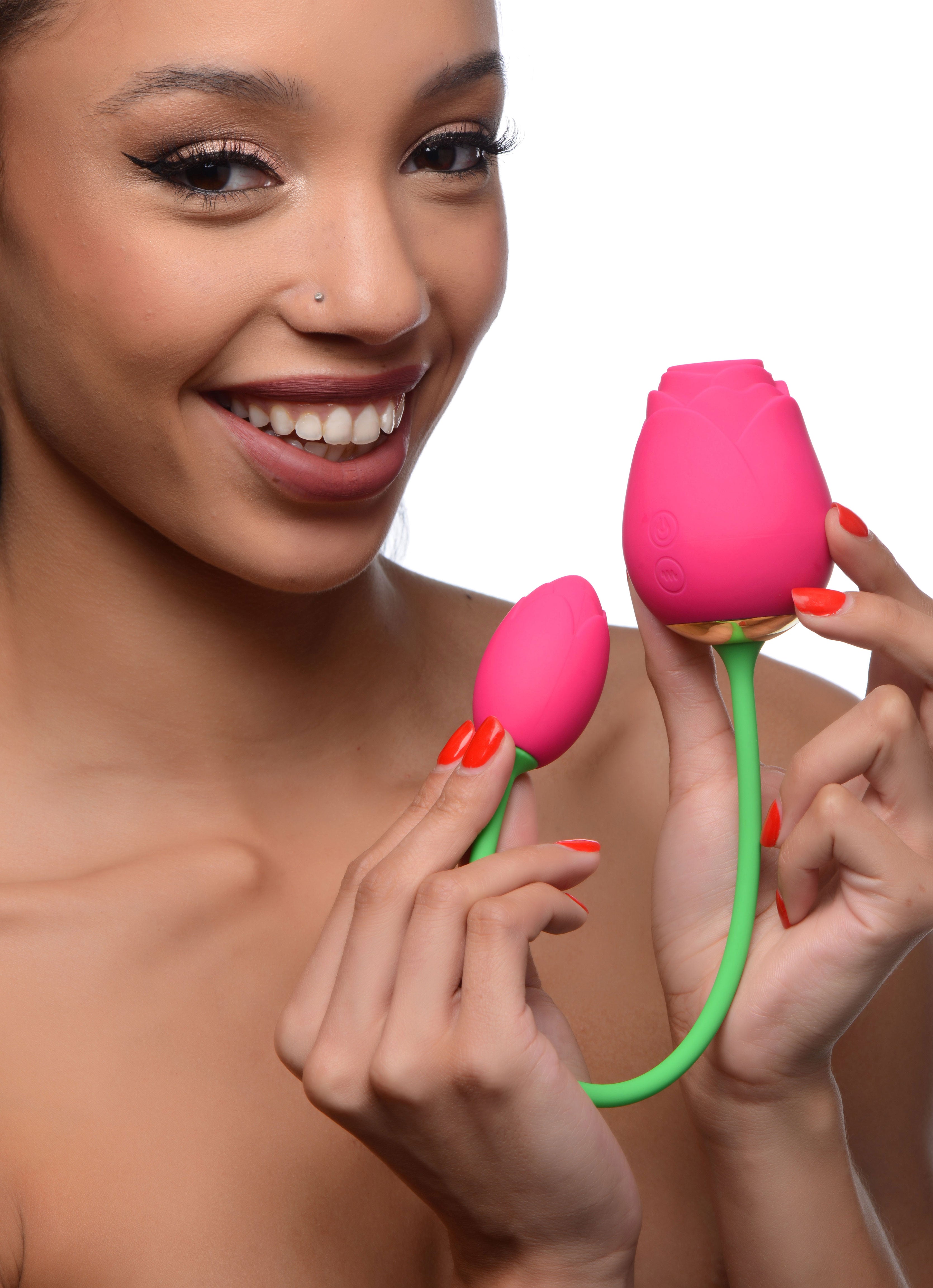 Bloomgasm Rose Duet – Rechargeable Waterproof Clit Stimulator Clit Stimulators