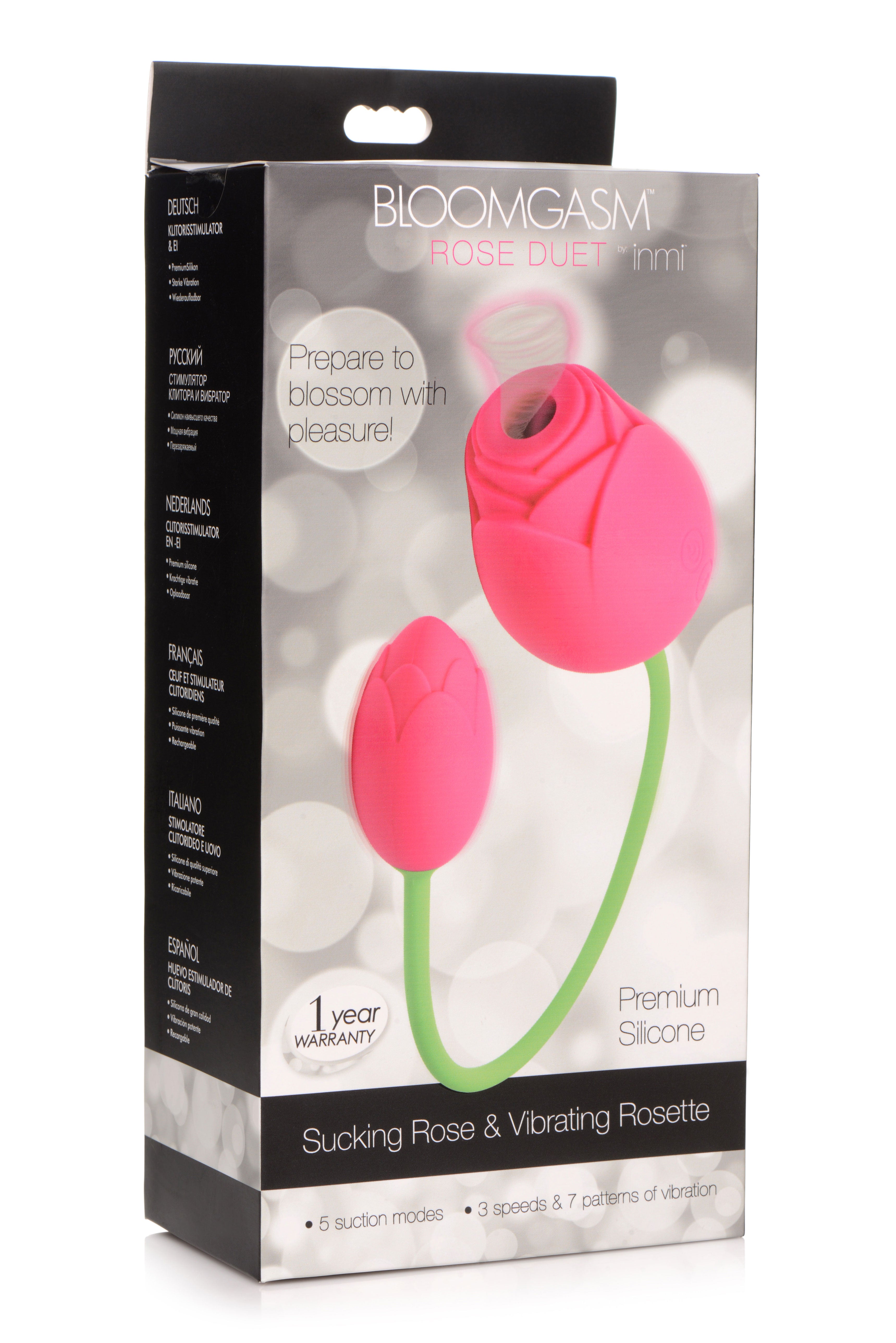 Bloomgasm Rose Duet – Rechargeable Waterproof Clit Stimulator Clit Stimulators