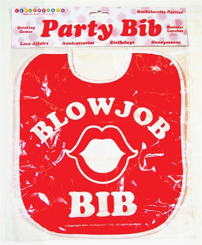 Blow Job Bib Novelty Accessory Oversized Cheeky Slogan Party Bib Fun Accessory > Novelties > Bachelor & Bachelorette Items