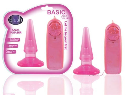 Blush Anal Pleaser Blue Beginner Friendly Anal Plug Toy Butt Plugs