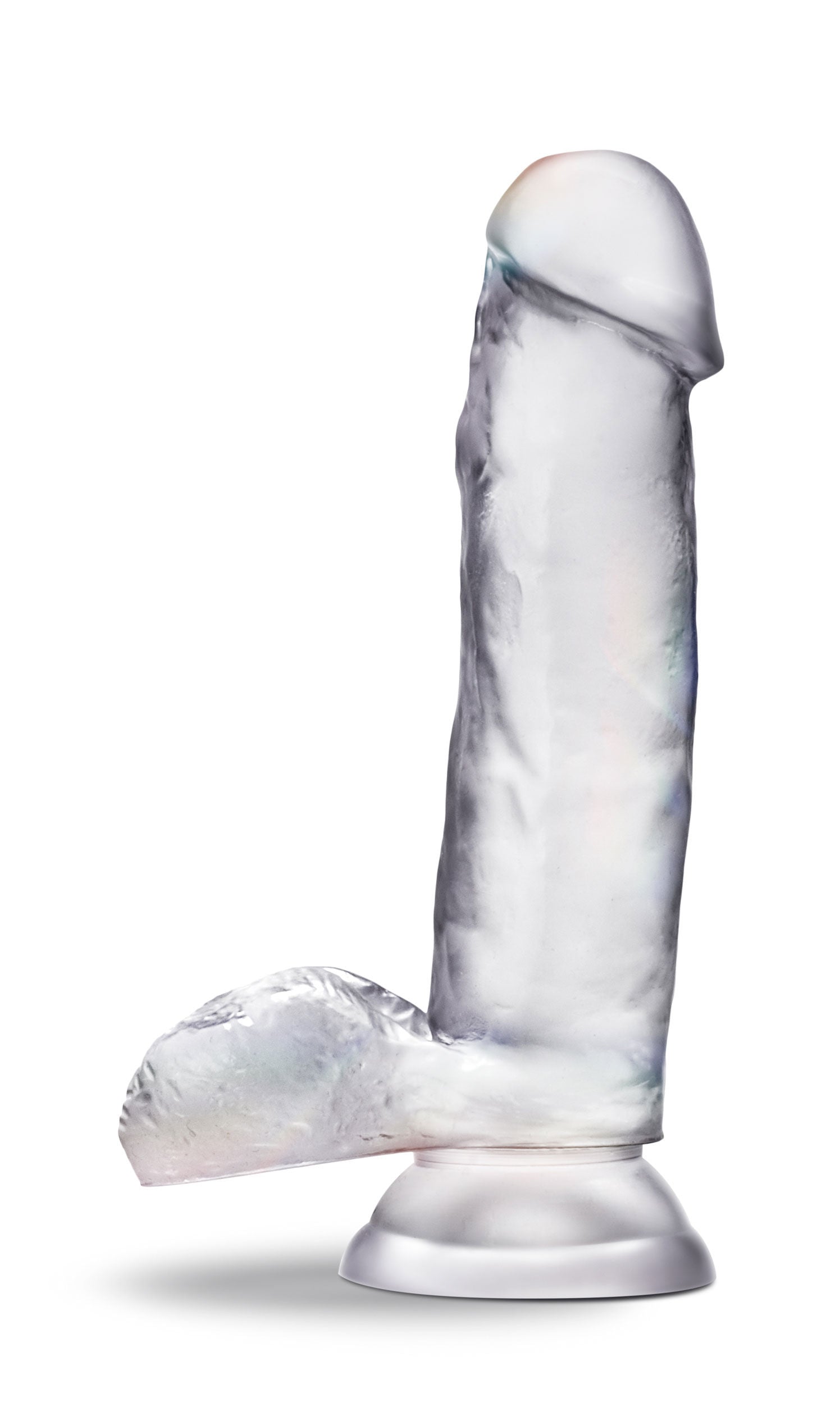Blush B Yours Diamond Gleam Clear Realistic 5.5" Insertable Dildo with Suction Base > Dildos > Slim Dildos