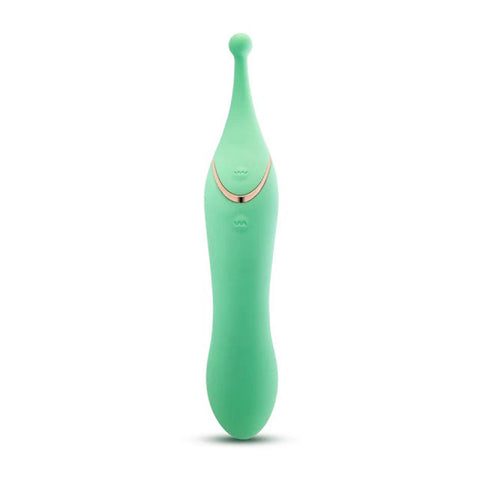 Blush Collection Stella Dual Ended Green Adult Intimacy Wand Vibrators - G Spot