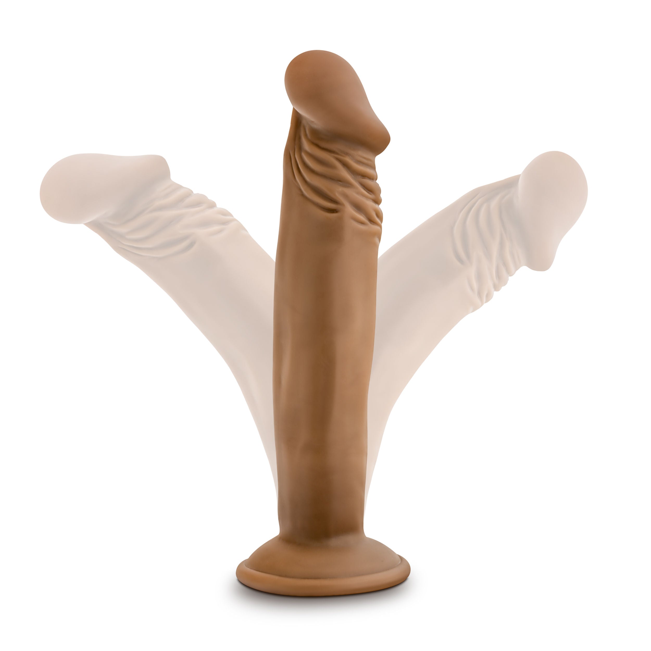Blush Dr Skin Small 6 Inch Suction Cup Dildo Mocha Color > Dildos > Realistic Dildos