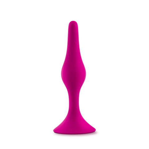 Blush Luxe Medium Beginner Butt Plug Pink for Gentle Play Butt Plugs