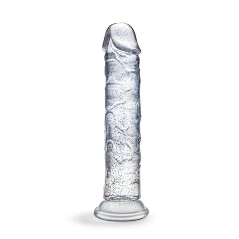 Blush Naturally Yours Gala Sparkling Clear Small Dildo 6 Inch DONGS