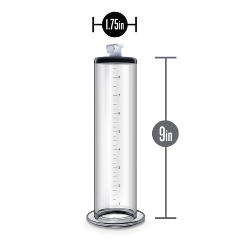 Blush Performance 9 Inch Clear Penis Pump Cylinder 1.75 Inch PUMPS