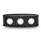Blush Silicone Adjustable 3-Snap Cock Strap Black Ring > Cock Ring > Adjustable