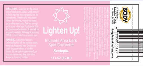 Body Action Lighten Up Dark Spot Corrector Gel For Intimate Skin Enhancers Female