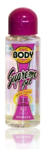 Body Action Supreme Water Based Lubricant Gel 4.8 Oz Bottle Water Based Lube