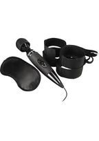 Bodywand Midnight Bed Spreader With Satin Restraint Cuffs Set > Bondage Gear > Bed Restraints