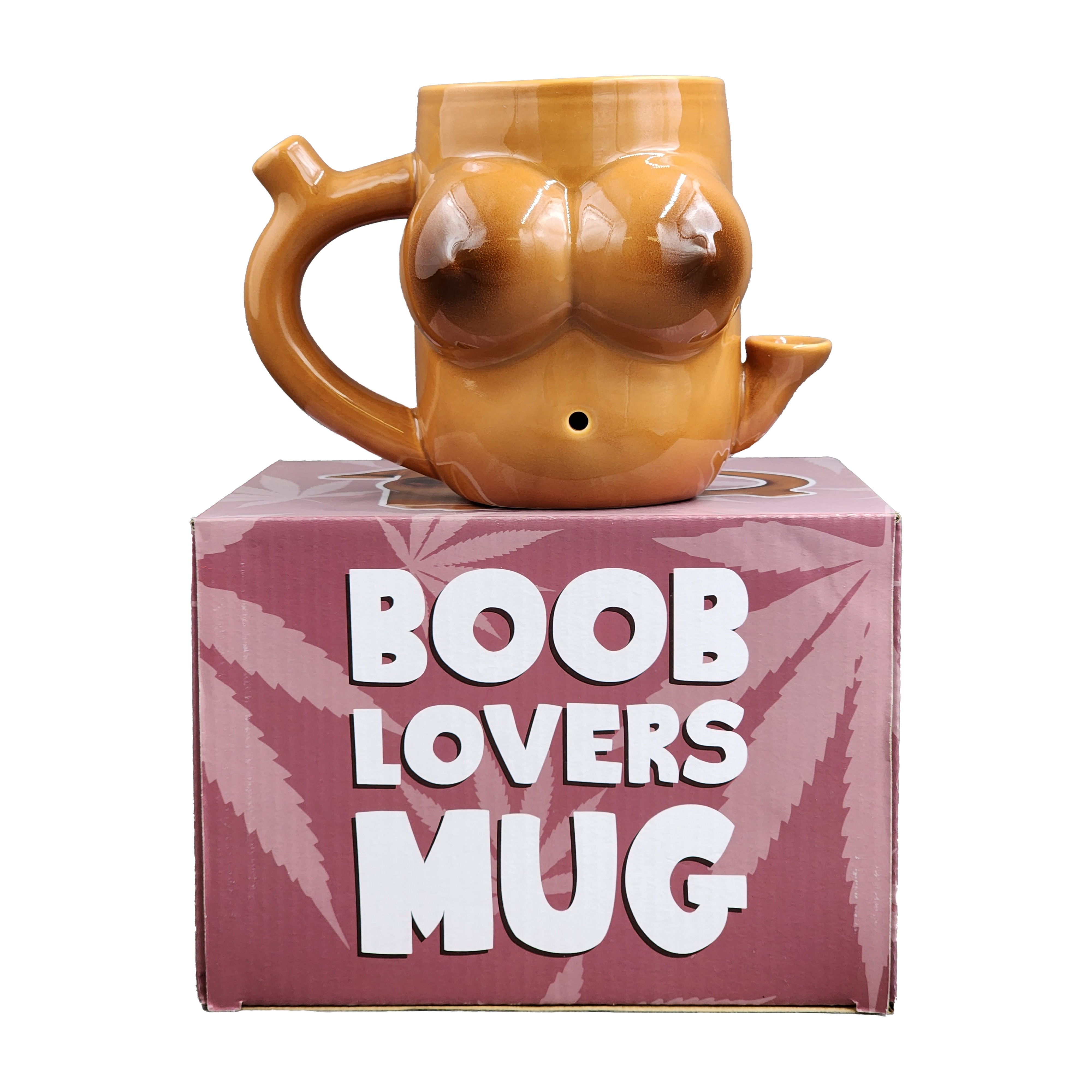 Boob Shaped Ceramic Mug for People of Color 12oz Drinkware Gag Gifts & Novelties