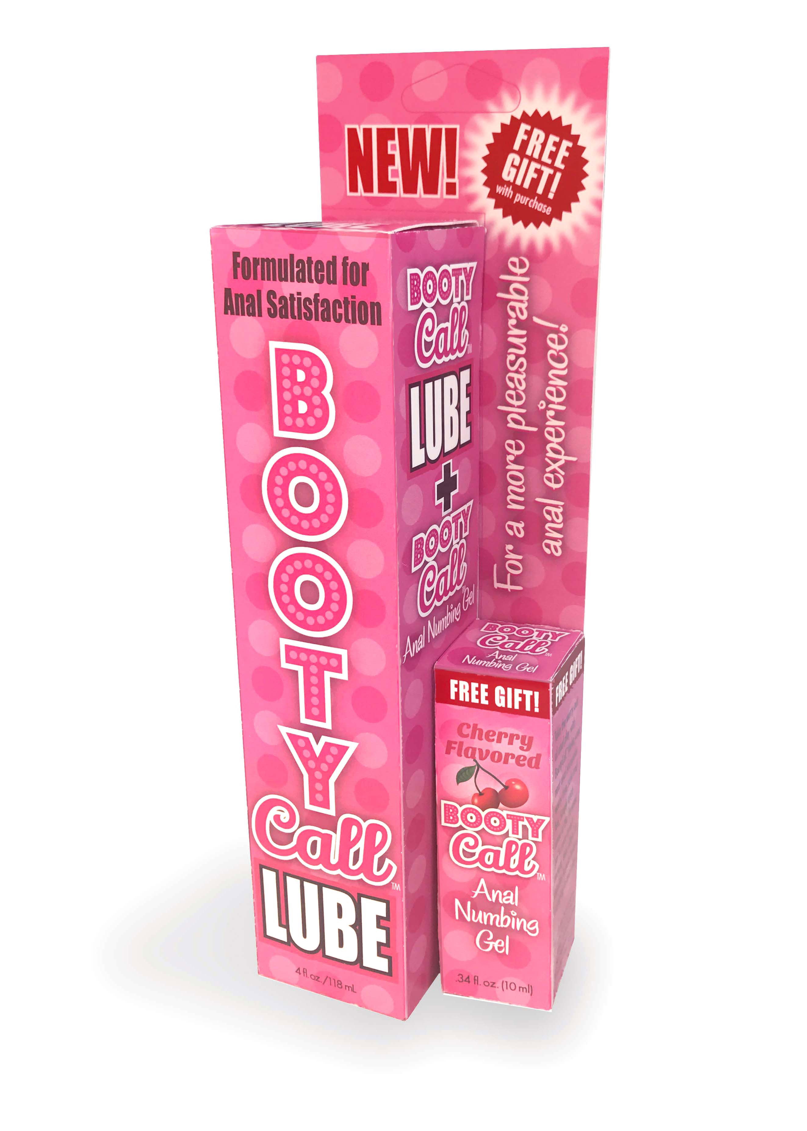 Booty Call Lube Duo (Cherry) – Anal Lubricant and Numbing Gel Set 118ml Secondary image