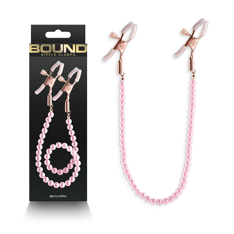 Bound Adjustable Pink Nipple Clamps – Adjustable Nipple Clamps Secondary image