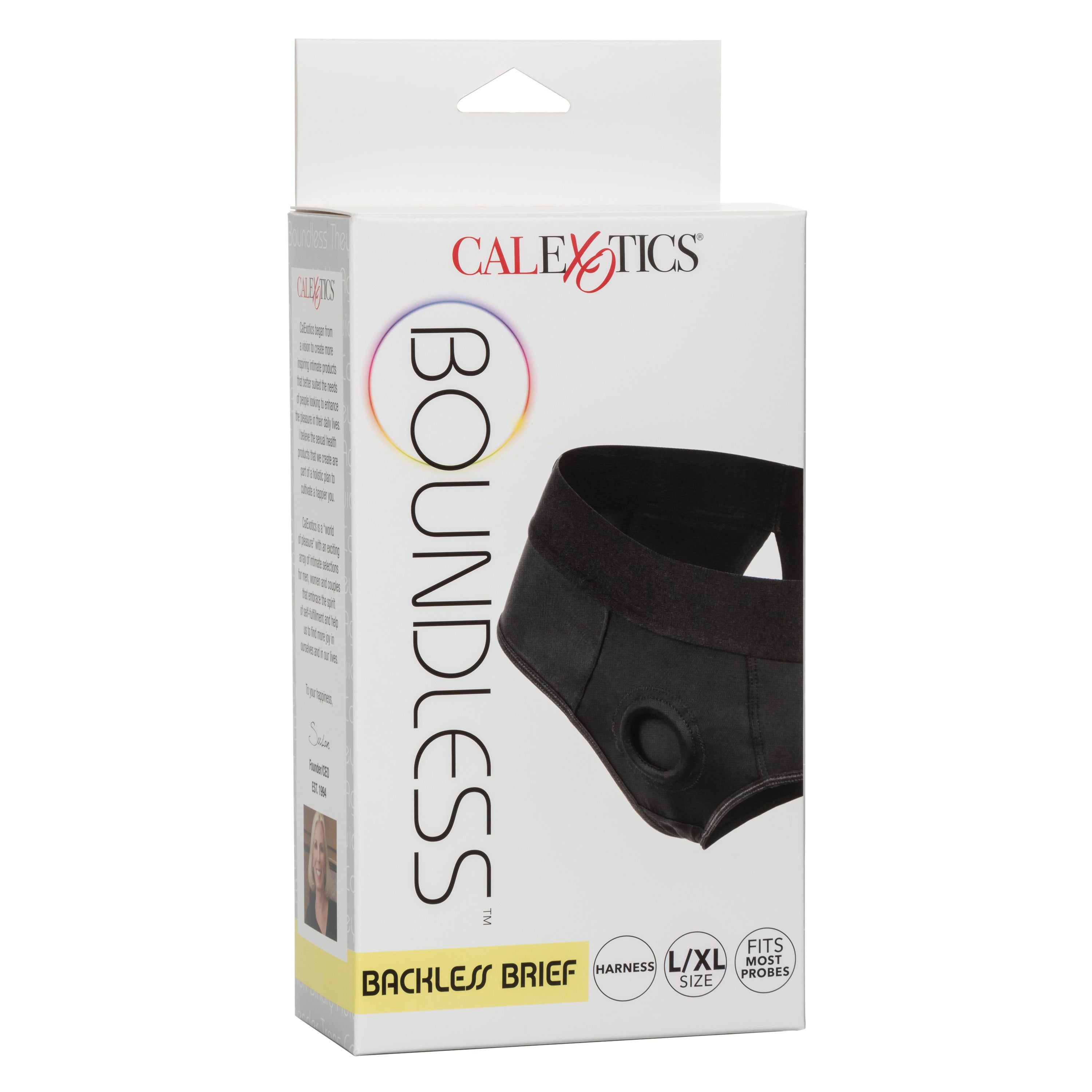 Boundless Backless Brief Harness Black Large/X-Large Size Bodyforms