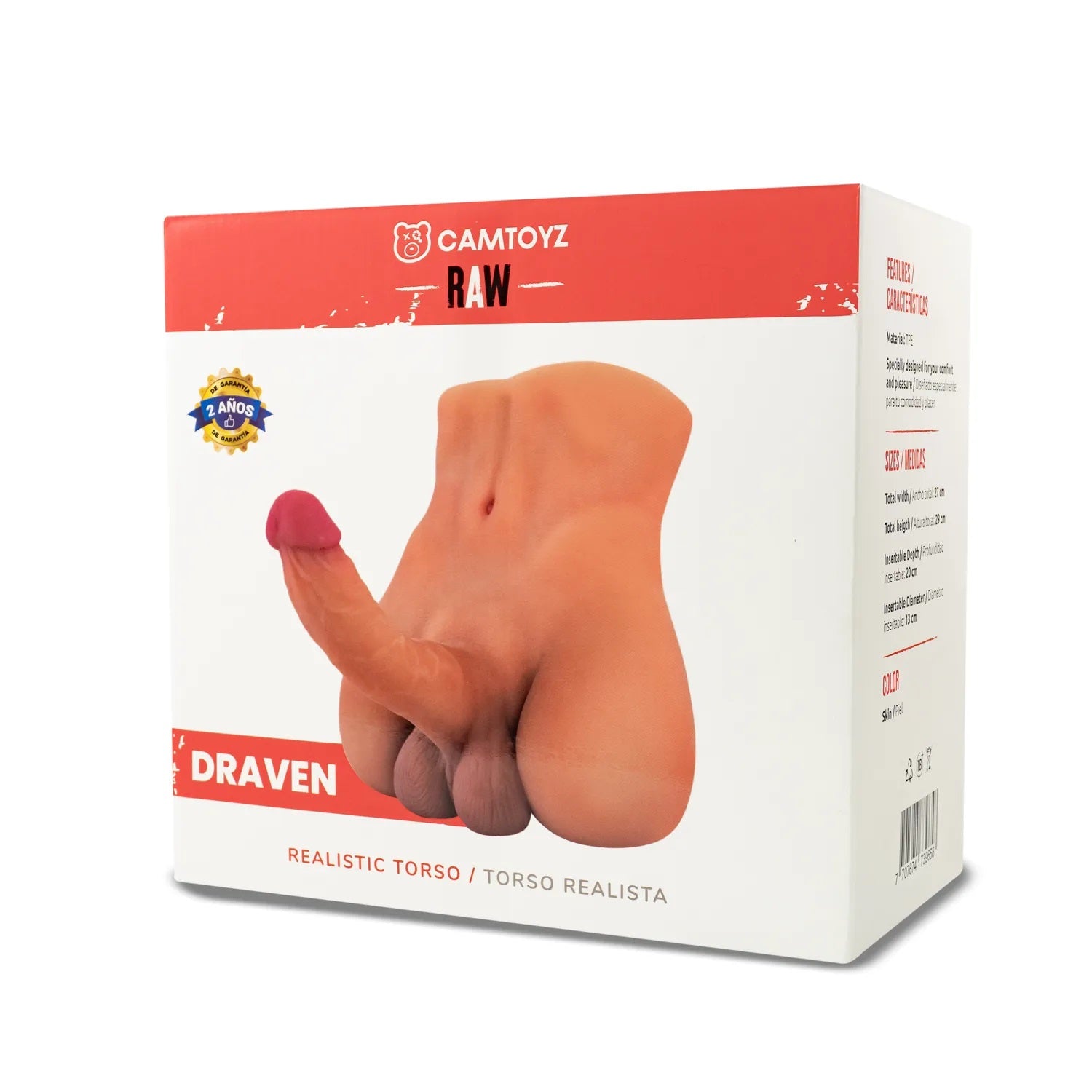 Raw Realistic Torso Draven – Soft-Touch Masturbator Torso Default Title Assturbators
