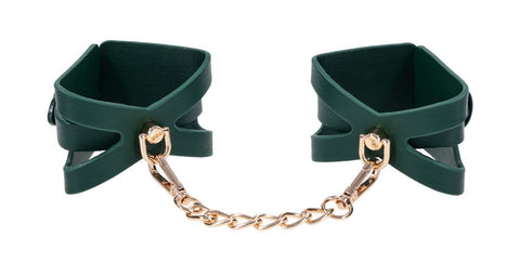 Indica Cutout Cuffs (Green) – Luxury Collar > Bondage Gear > Collars