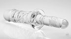 Brutus Clear Glass Dildo with Textured Handle > Glass > Dildos