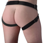Seducer 7 Inch Silicone Dildo with Harness in Flesh Color Beige > Dildos > Strap On Harnesses