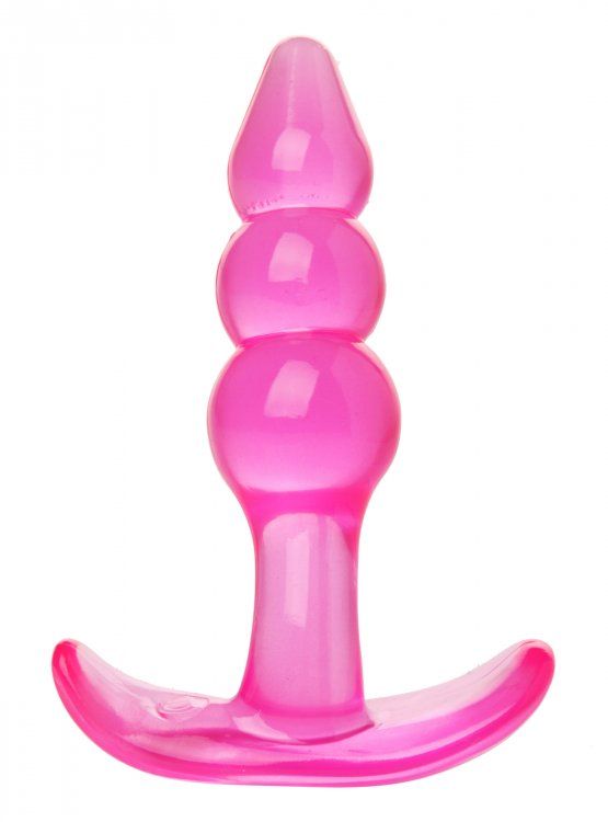 Bubbles Bumpy Pink Starter Anal Plug Soft Flexible Tip Toy Butt Plugs