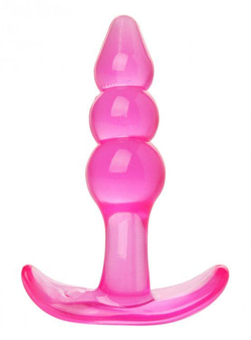 Bubbles Bumpy Pink Starter Anal Plug Soft Flexible Tip Toy Butt Plugs