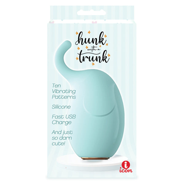 Buzzy Buddy Hunk With A Trunk Aqua USB Rechargeable 9.5cm Stimulator STIMULATORS