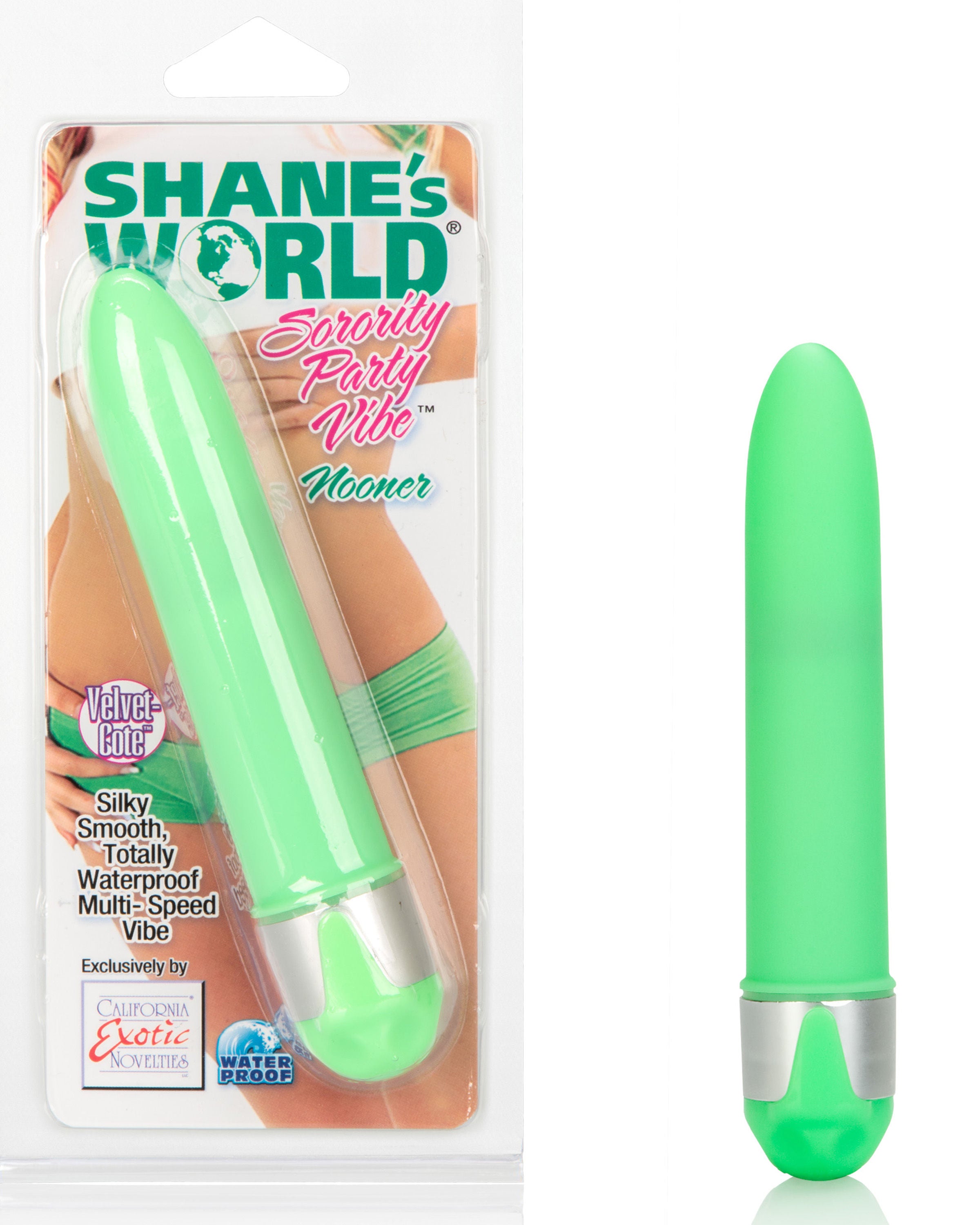 Shanes World Sorority Party Nooner Green Multi-Speed Massager Vibrators