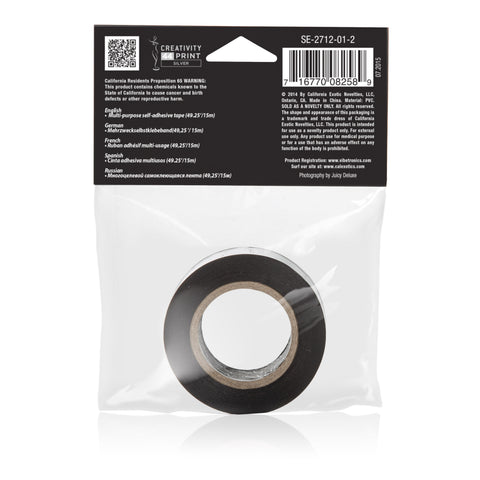 Scandal Lovers Black Bondage Tape 1 Inch Wide PVC Tape Tape
