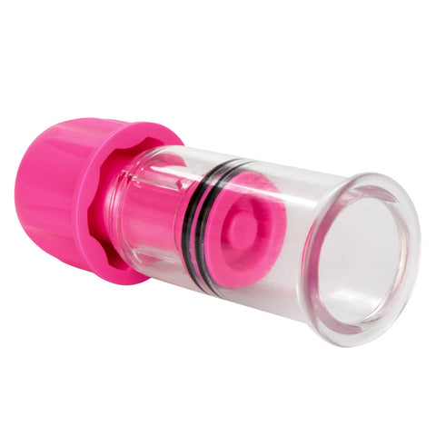 Nipple Play Vacuum Twist Suckers Pink 4 Inch Transparent Cylinder with Silicone Seal Nipple Suckers