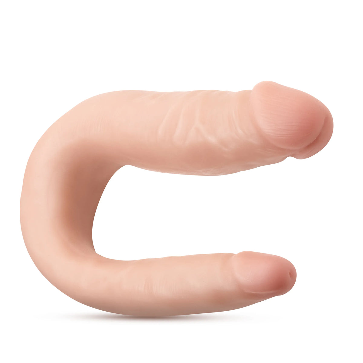 Dr. Skin Mini Double Dong 12.5" – Soft Flexible - Beige Beige > Dildos > Double Dildos