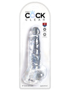 King Cock Clear Dildo with Balls – 6 to 8 Inch Clear 8" > Dildos > Realistic Dildos