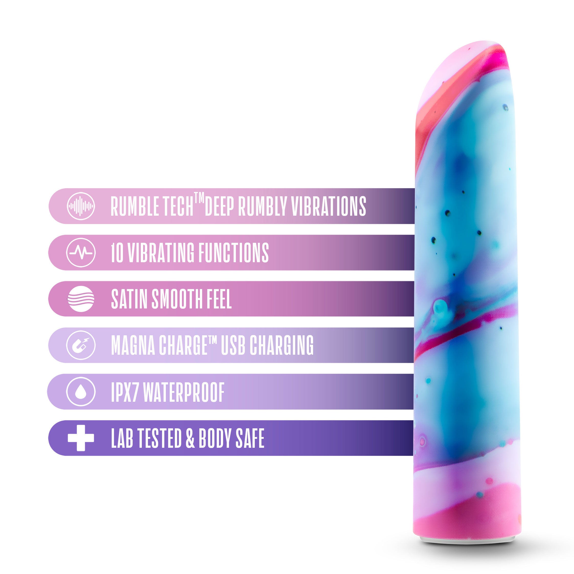 Limited Addiction Fascinate Power Vibe Wireless Vibrator Peach BULLETS