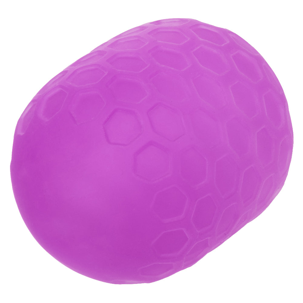 Pop Sock Textured Reversible Masturbator Purple Soft Tight Stretchy Sleeve Strokers - Manual