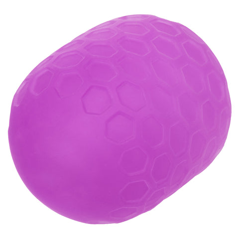 Pop Sock Textured Reversible Masturbator Purple Soft Tight Stretchy Sleeve Strokers - Manual