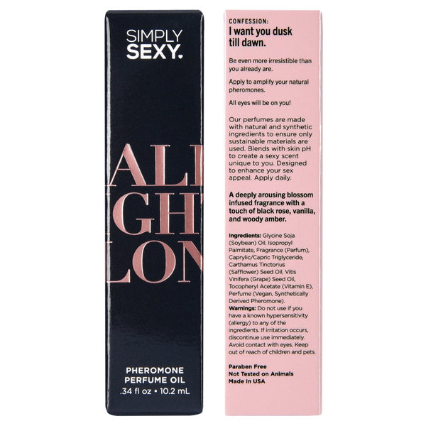 Simply Sexy All Night Long Pheromone Perfume Oil Roll On Default Title Perfume Spray