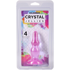 Crystal Jellies Novice Pop Plug 4 Inch Purple > Anal Range > Butt Plugs