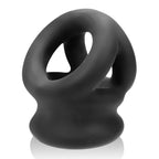 Tri-Squeeze Ball Stretch Cock Sling in Black Ice by Oxballs > Cock Ring > Sling