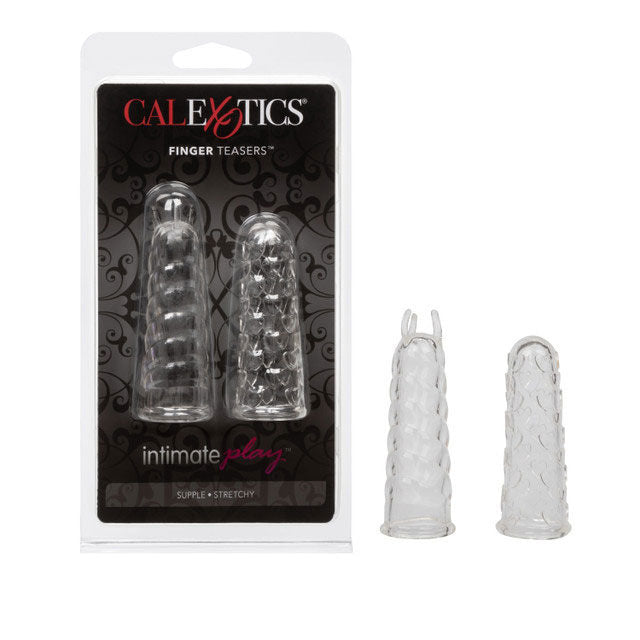 CalExotics Silicone Finger Teasers Soft Stretch-To-Fit Sleeves Finger Stimulator