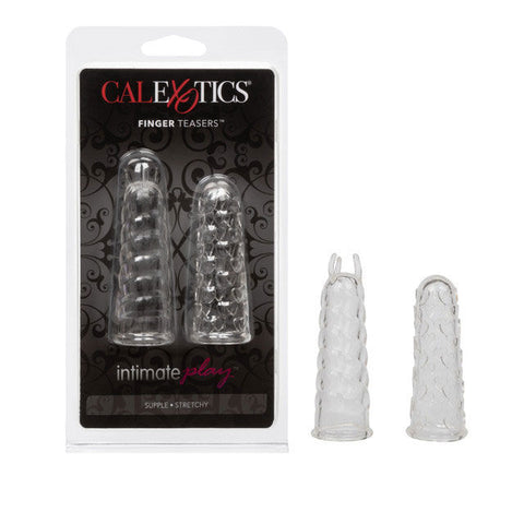 CalExotics Silicone Finger Teasers Soft Stretch-To-Fit Sleeves Finger Stimulator