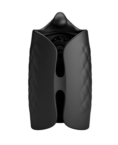 Pretty Love Black Glans Trainer Rechargeable Vibrating Toy Strokers - Auto