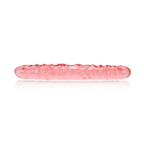 Translucence 12 Inch Veined Double Dong Pink Adult Toy Double Dongs
